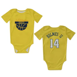 Denver Nuggets DaRon Holmes II Gold  Newborn & Infant Bodysuit