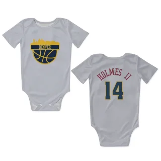 Denver Nuggets DaRon Holmes II White  Newborn & Infant Bodysuit